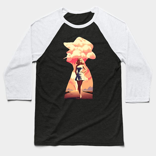 Barbenheimer Baseball T-Shirt by Three Meat Curry